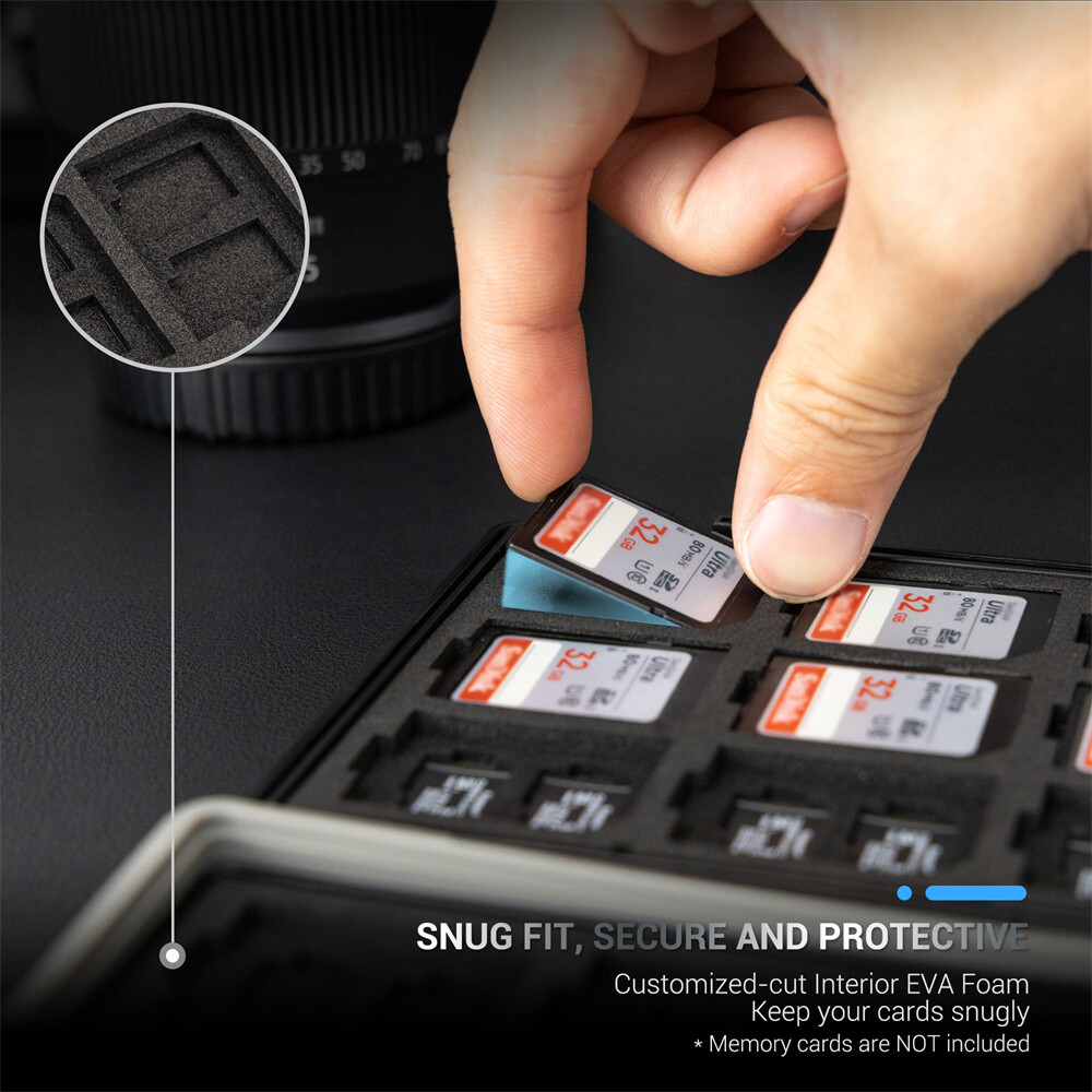 54 Slots Memory Card Case Holder Storage for 36 Micro SD MSD TF+18 SD SDHC SDXC