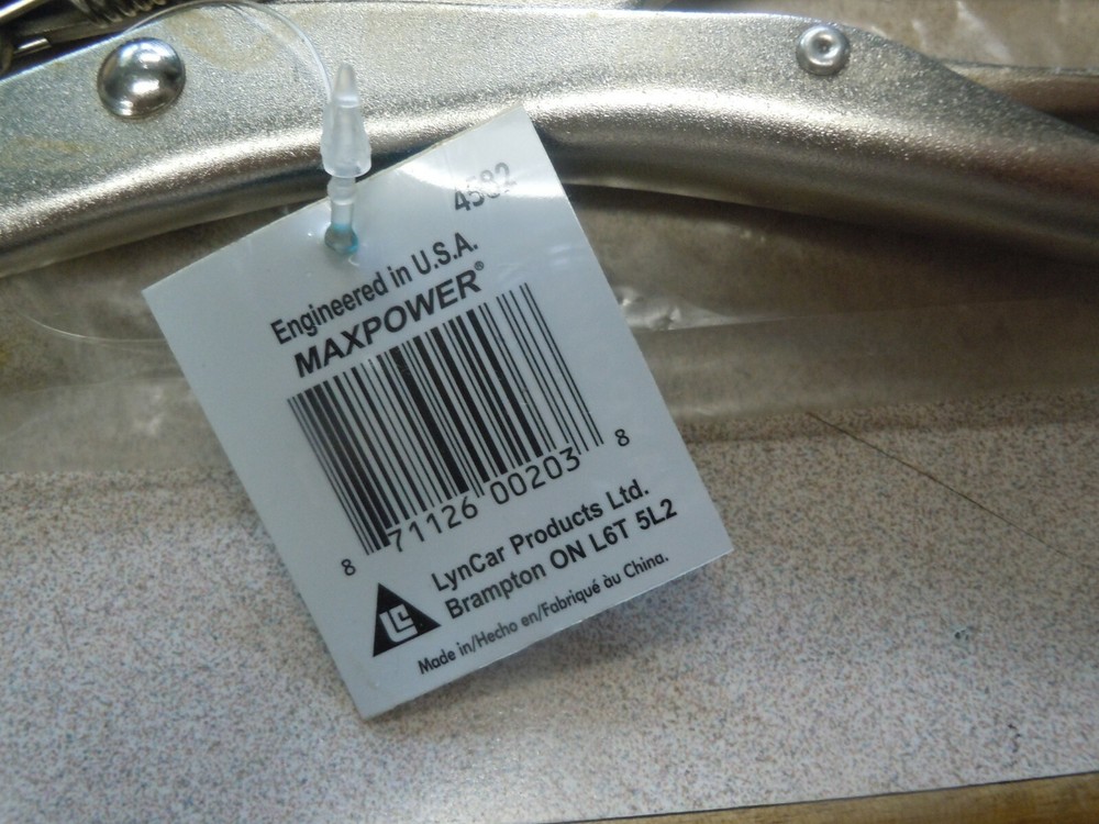 Locking Pliers,Curved,10" MAXPOWER 203