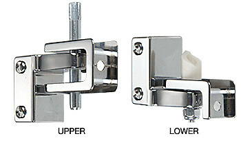 CRL TP735 Chrome Gravity Hinge Assembly for Restroom Partitions