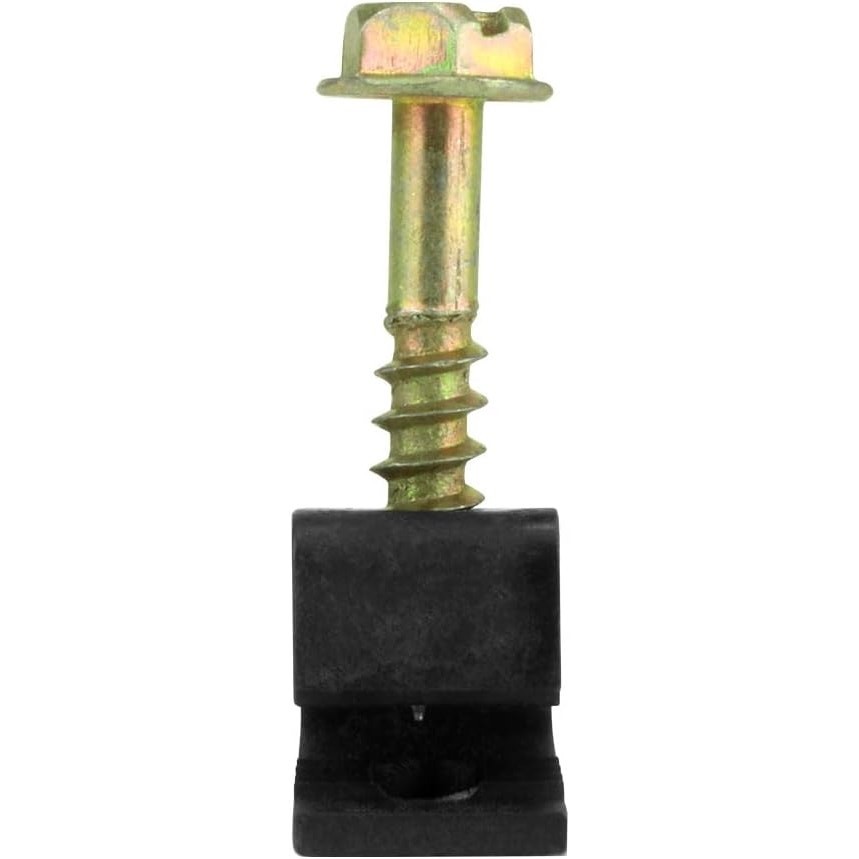 Flexible Single Cable Screw Clips - 200 Pack - Black