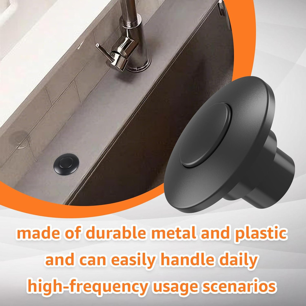 For Insinkerator STC-MTBLK Push Sinktop Switch Button, Replacement for Insinkera