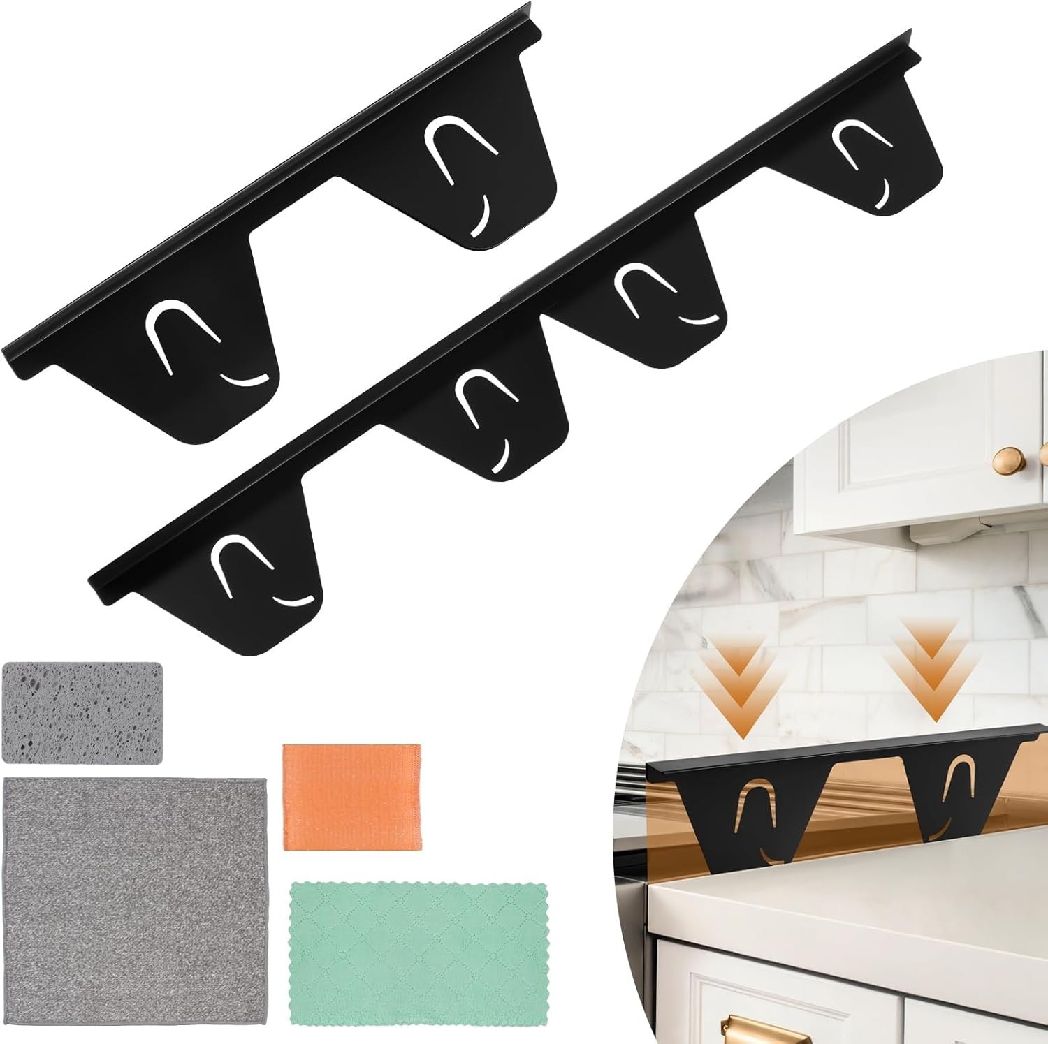 2 Pack Stove Counter Gap Cover Stainless Steel,Stove Guard for Kitchen Oven Coun