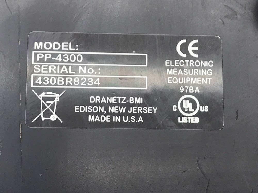 DRANETZ 4300 BMI POWER PLATFORM ANALYSER
