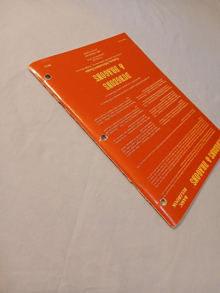 Vintage Dungeons and Dragons Basic Rulebook Very Fine Condition