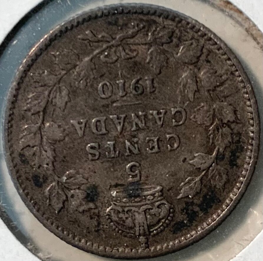 1910 Canada 5 Cents