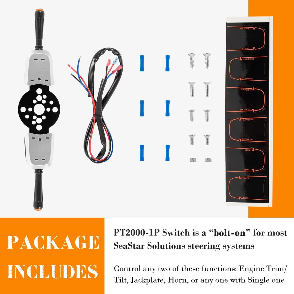 Replace PT2000-1P PT2000-2P Bezel Control Switch Kit for Seastar Hydraulic