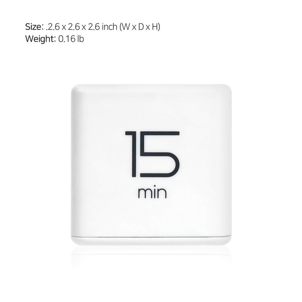 mooas Cube Timer (White), Timers Cube Flip Block Timers Productivity Gravity ...