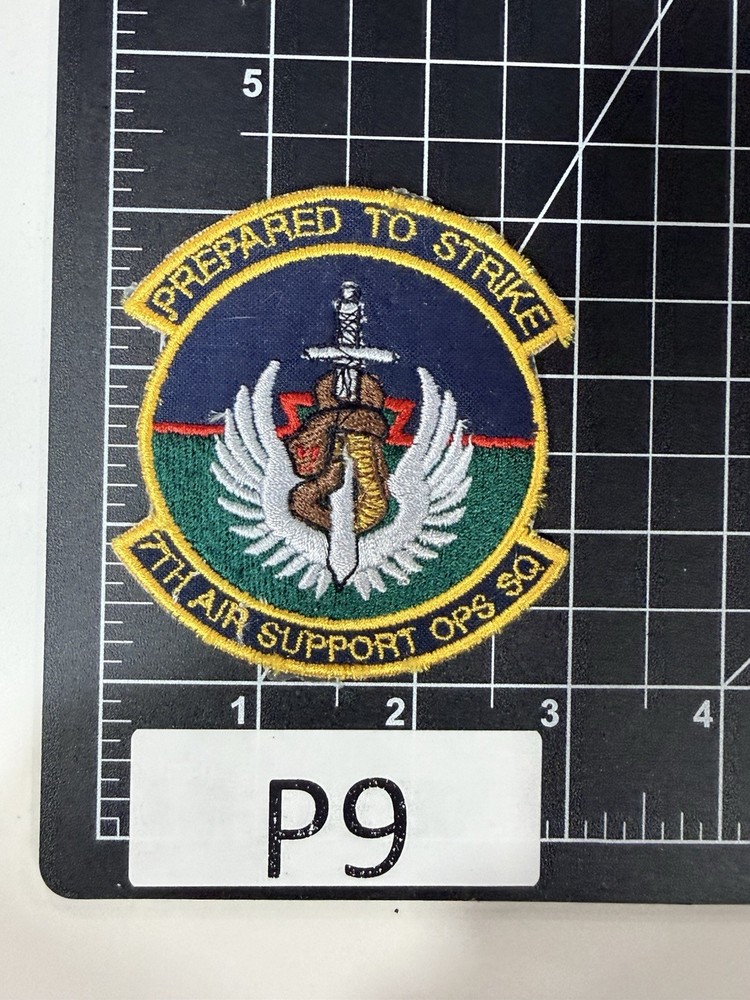 Original USAF 7th Air Support Operations Squadron - “PREPARED TO STRIKE” Patch