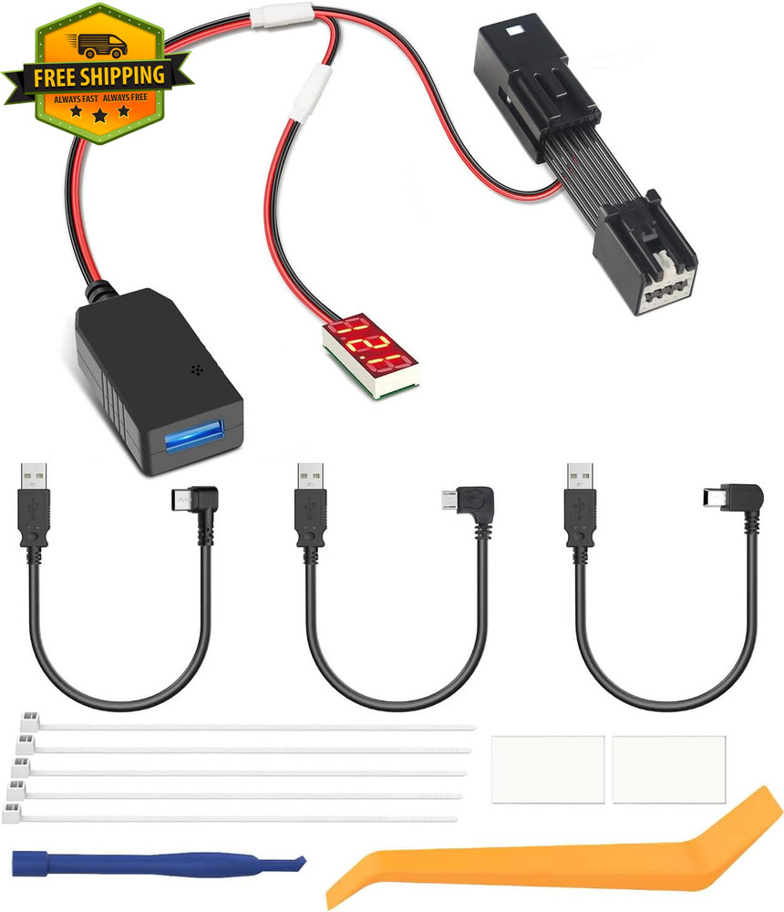 Dash Cam Power Adapter for Rearview Mirror USB Plug & Play