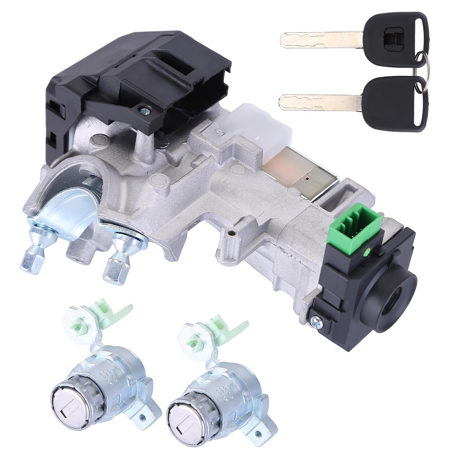 Ignition Switch and Door Lock Cylinder Set with 2 Keys for 2002-2006 CRV 2.4L