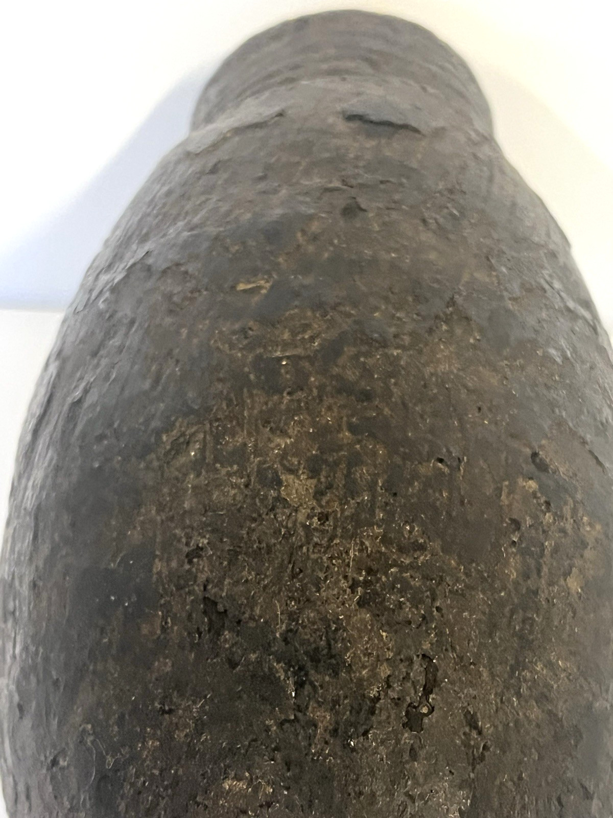 Antique Native American Indian Hand Made Clay Pottery Jug; with Stand