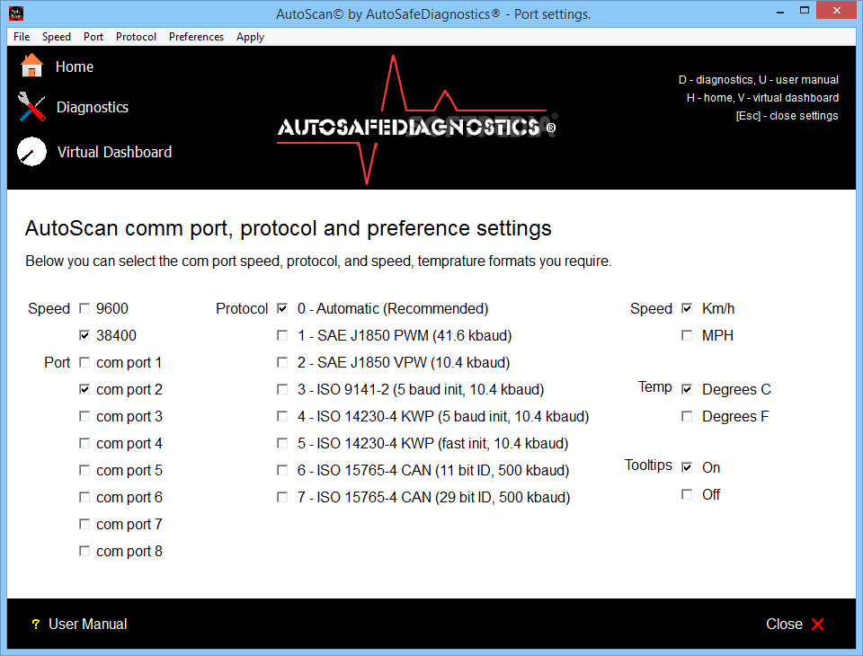 Autoscan Enhanced ULTIMATE OBD2 Car Engine Diagnostic Software Elm327 ECU Cable