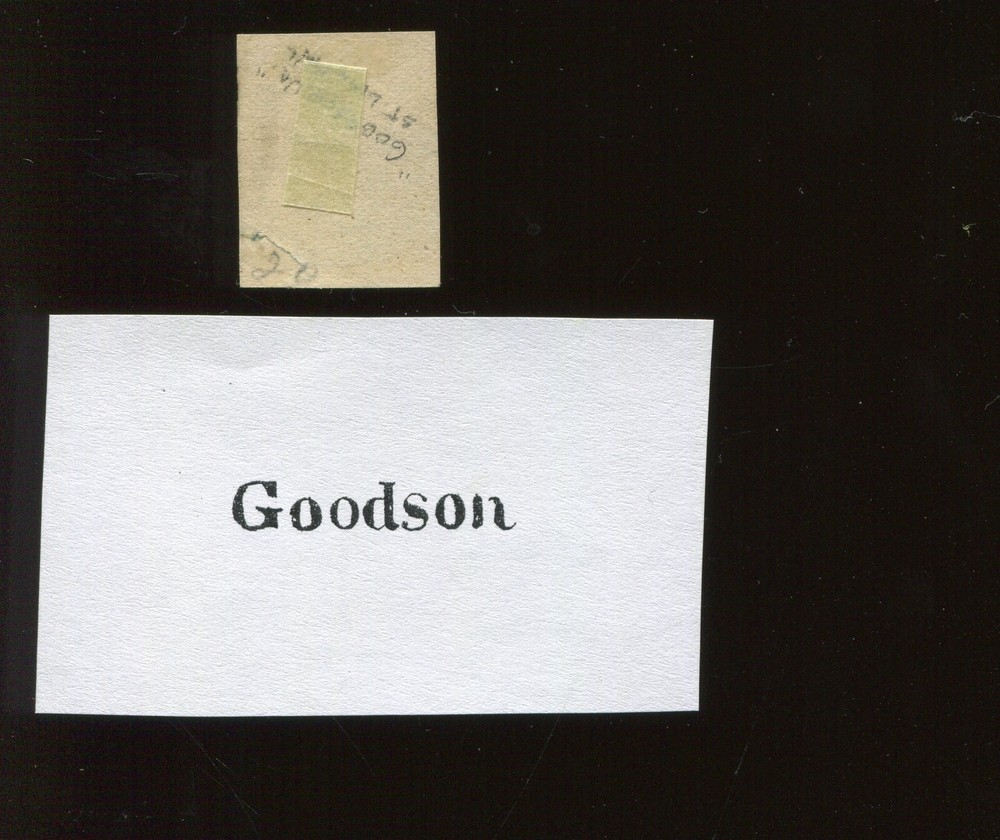 CSA 12 Used Stamp with GOODSON (VA) Straightline Cancel BX5182