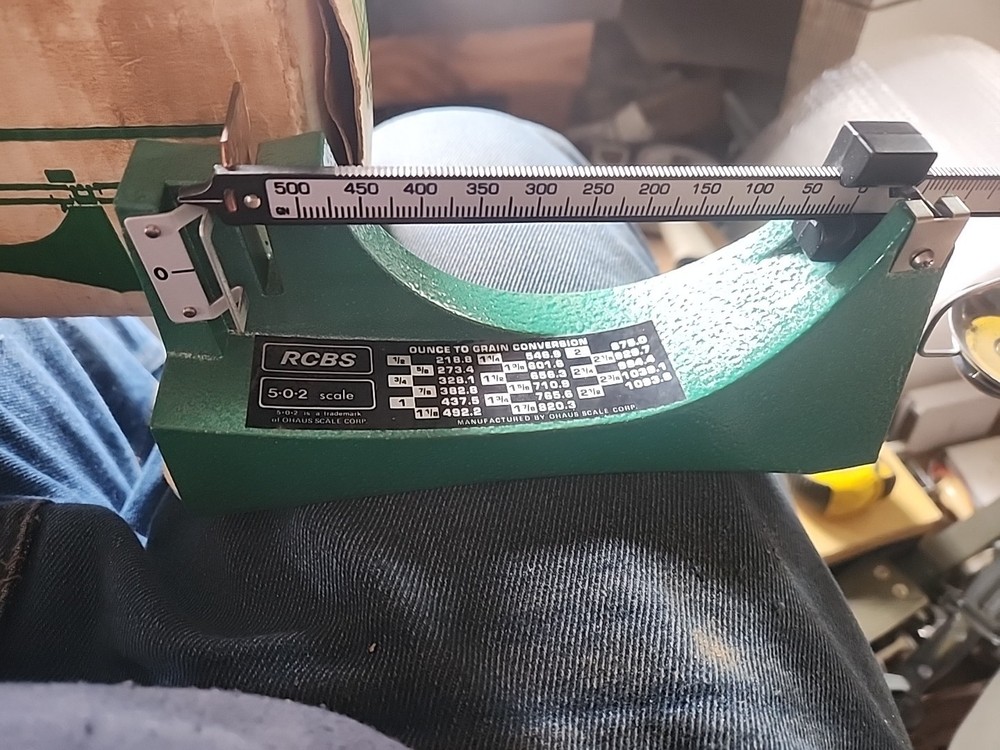 RCBS Model 5-0-2 Reloading Scale Powder Scale W/ Box