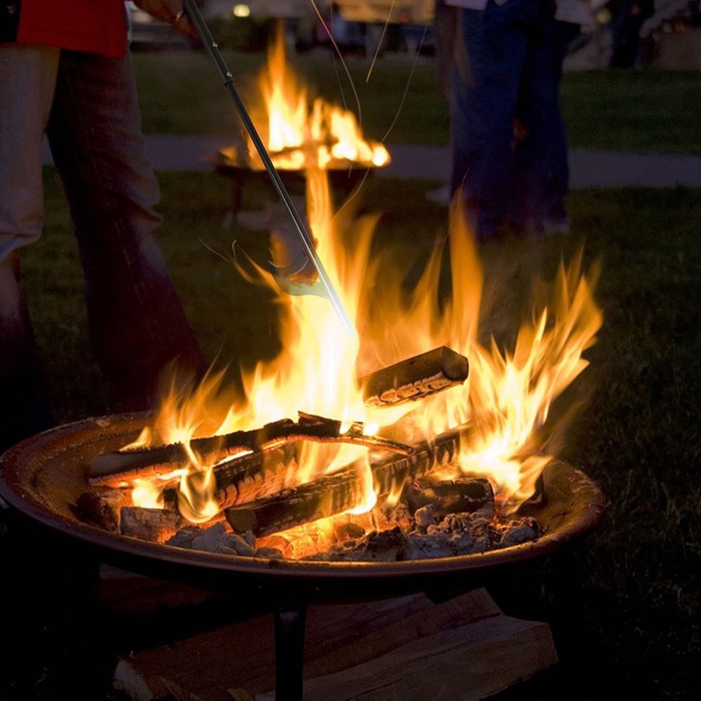 Lightweight 40-Inch Fire Poker - Quick Assembly for Effortless Fire Control