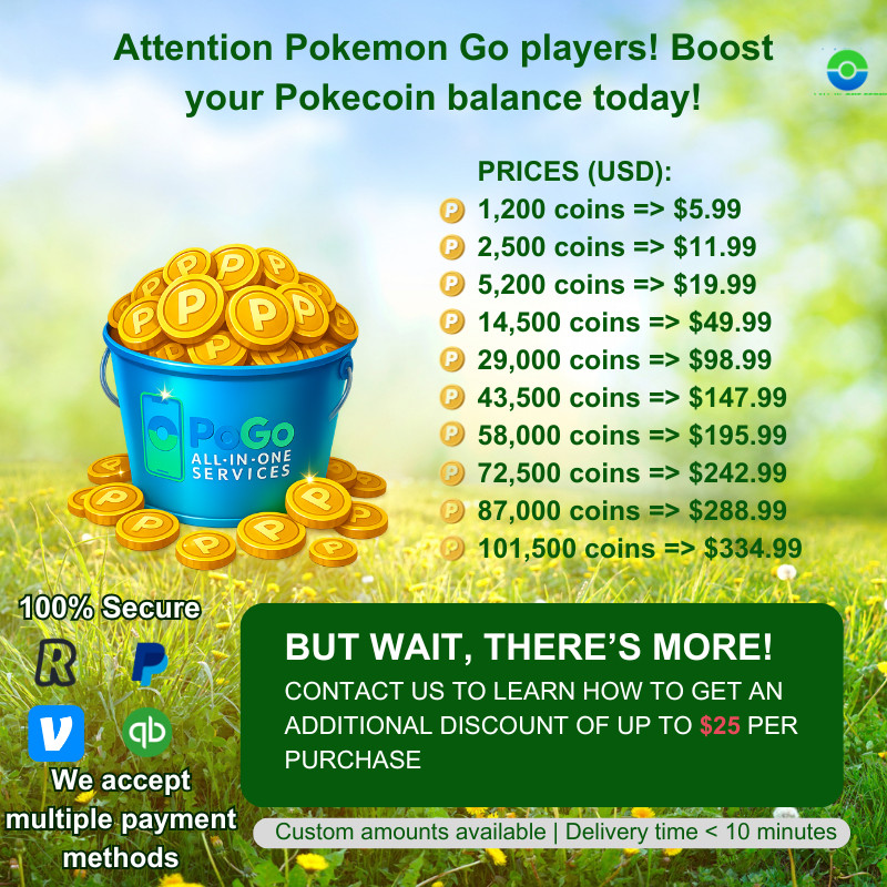 Pokémon GO PokéCoins Service | Safe + Secure | Huge Bundle Discounts in minutes!