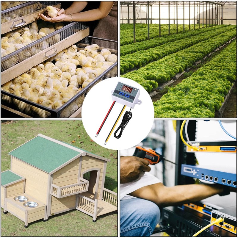 4Pc AC110-220V Digital Temperature Controllers Incubator Thermostat Switch Probe