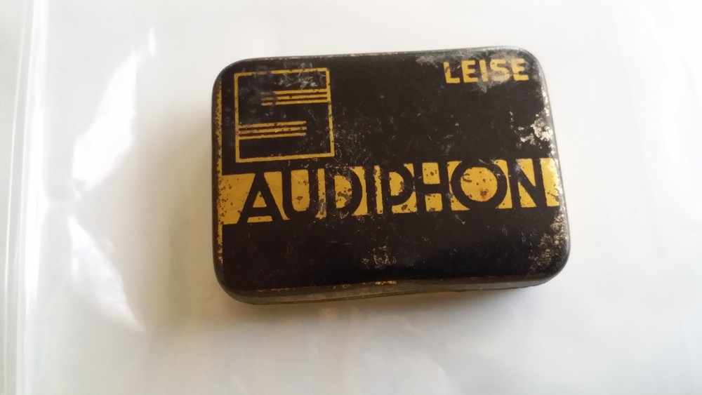 PG155 - Gramophone needles AUDIPHON LEISE box EMPTY gramophone dots