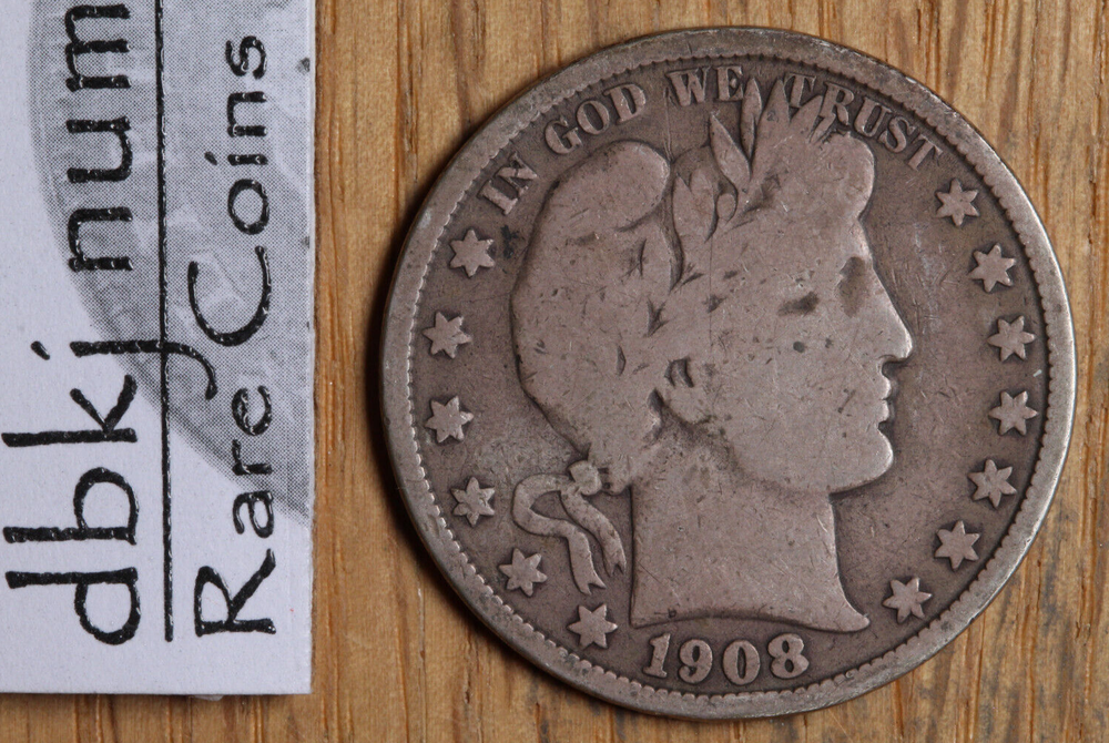1908 O Barber Half Dollar - VG - Very Good