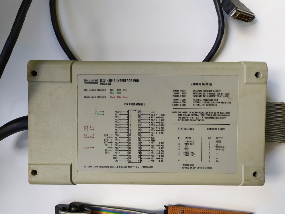 Fluke 8051 / 8044 Interface POD 9000A-8051