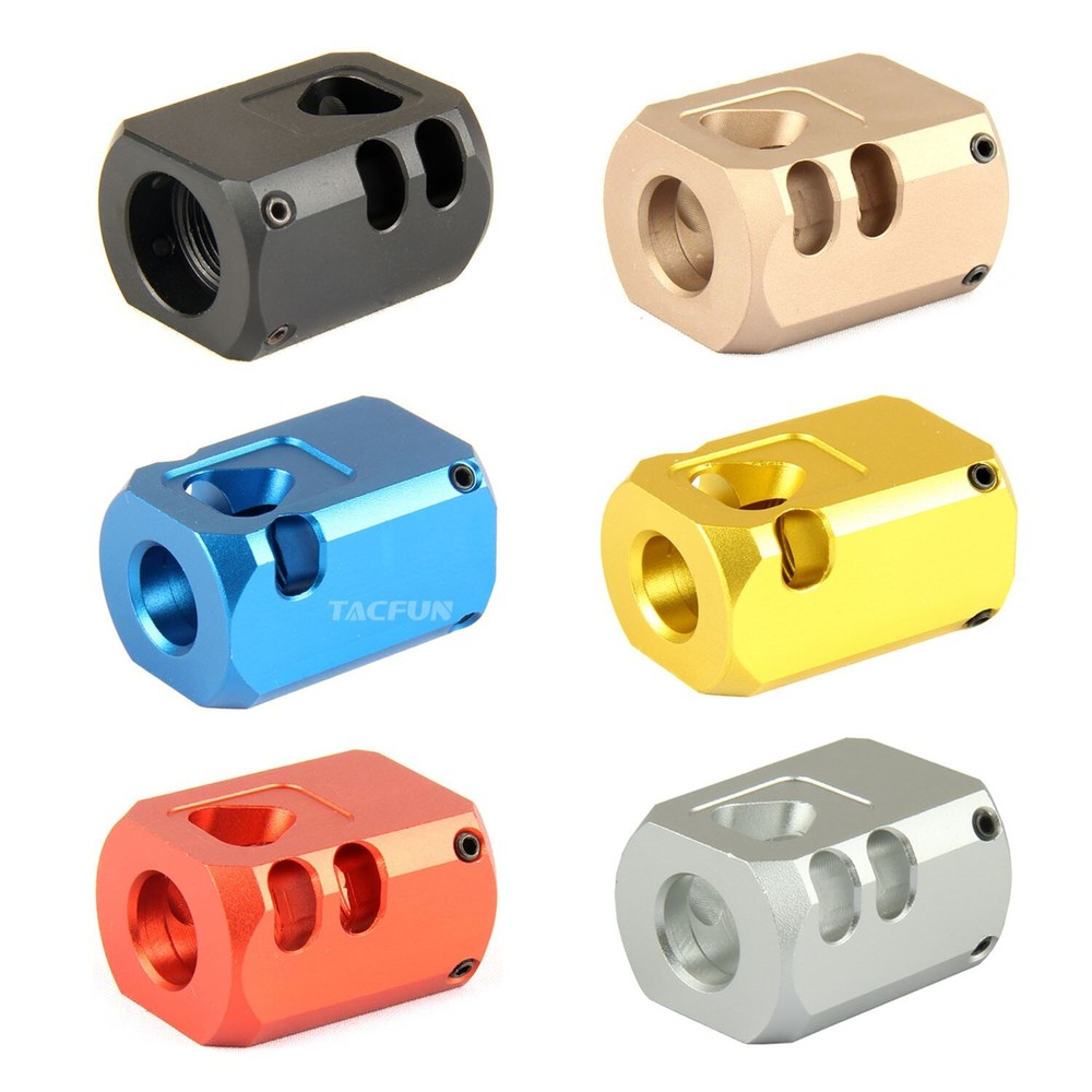 9MM Muzzle Brake 1/2x28 TPI Compensator for GLOCK