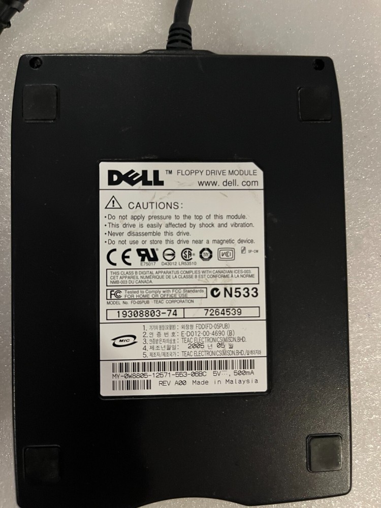 Dell USB External Floppy Drive, Tested