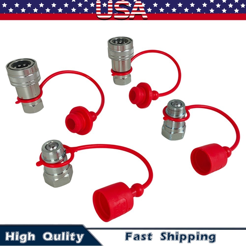 2Sets For Pioneer Ball Style 1/2" NPT Hydraulic Coupler Quick Connect Coupling