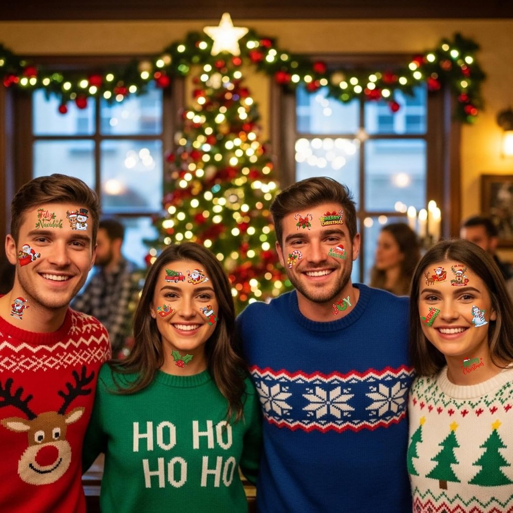 Christmas Temporary Tattoos | Medium, tattoos - V1