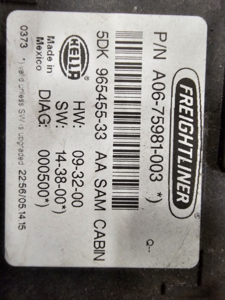 2008-2017 FREIGHTLINER CASCADIA 125 CAB CONTROL UNIT MODULE A06-75981-003 OEM