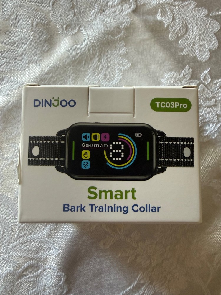 DINJOO Smart Bark Training Collar, Rechargeable, TC03Pro, Adjustable Collar