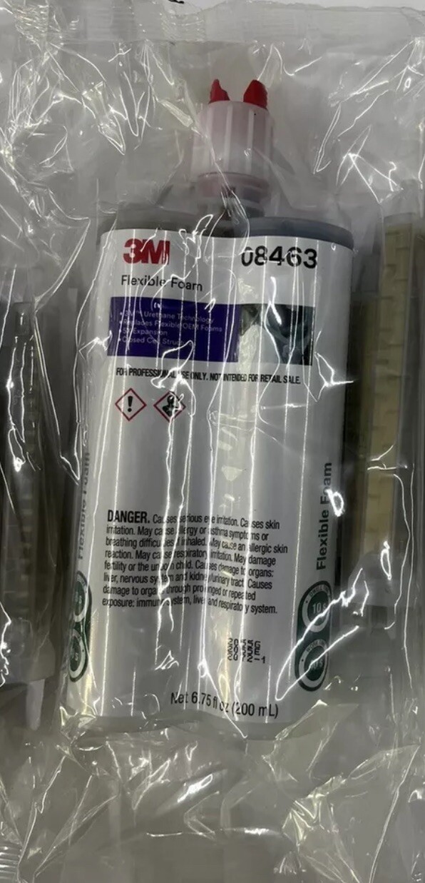 3M 08463 Automix™ Flexible Foam 8463 -200 mL Cartridge- BRAND NEW W/ 2 NOZZLES