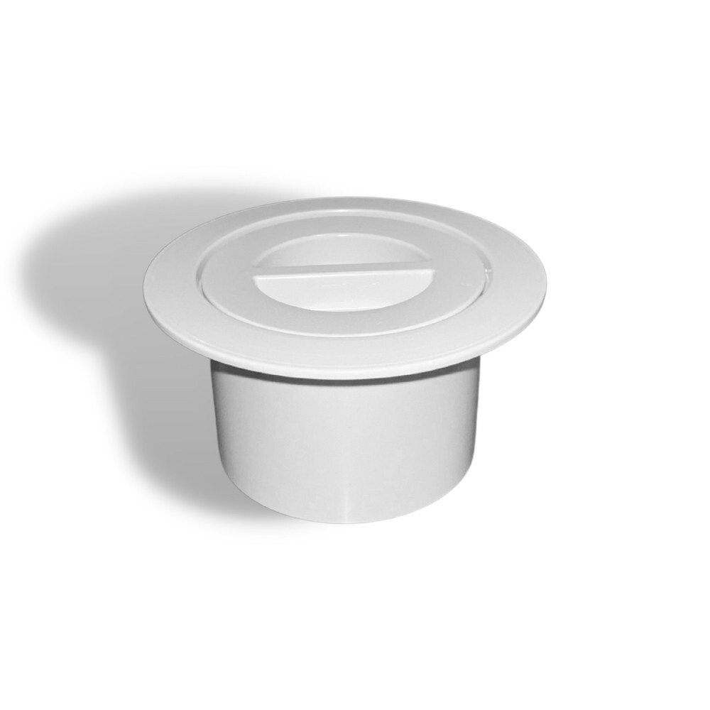 Aquastar US101 7.5" Umbrella Stands with Sleeve and Center Cap White (2 Pack)