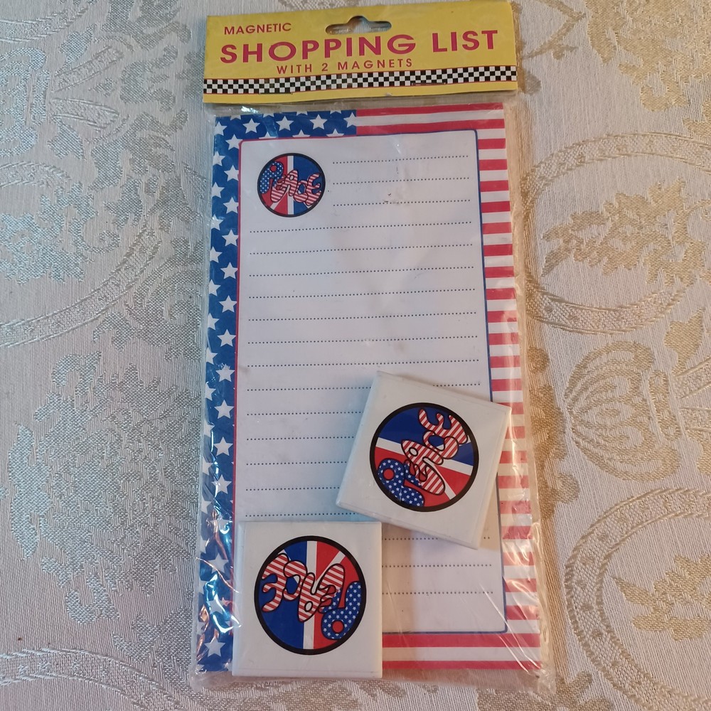 Magnetic Note Pad with Fridge Magnet Plus an Extra Note Pad