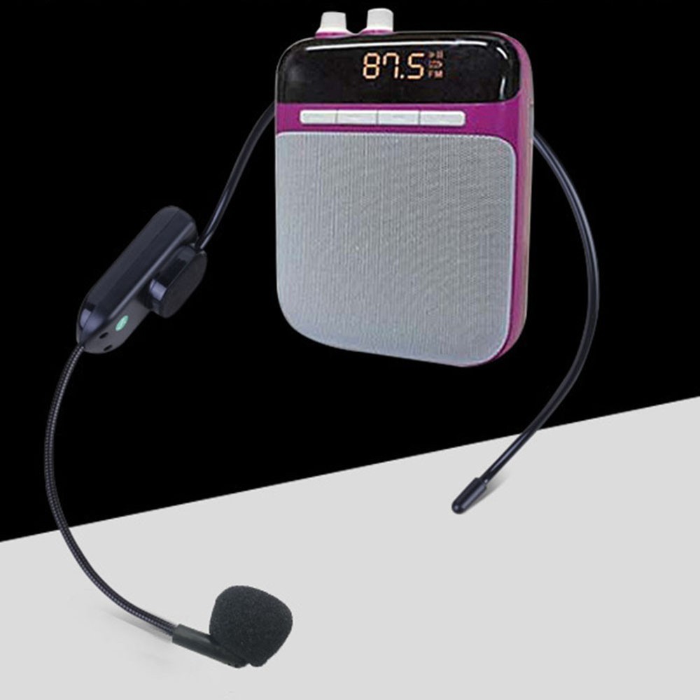 Wireless Microphone Headset Megaphone Radio Mic for Precise Sound Pickup