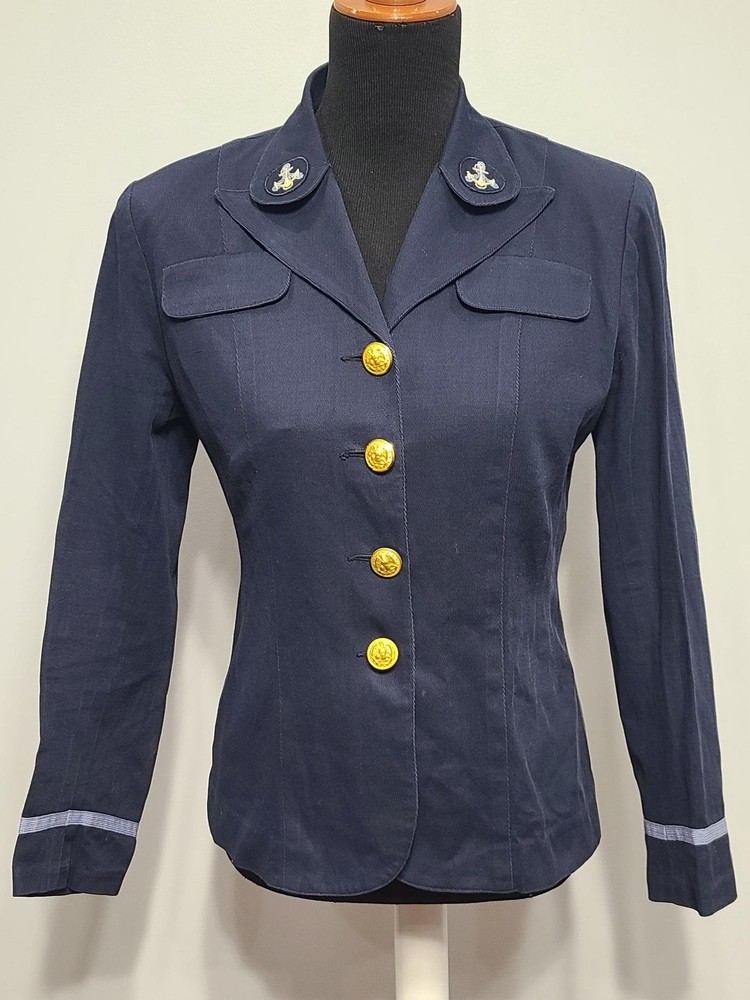 WWII Women's US Navy WAVES Officer's Jacket First Pattern Summer Uniform Named