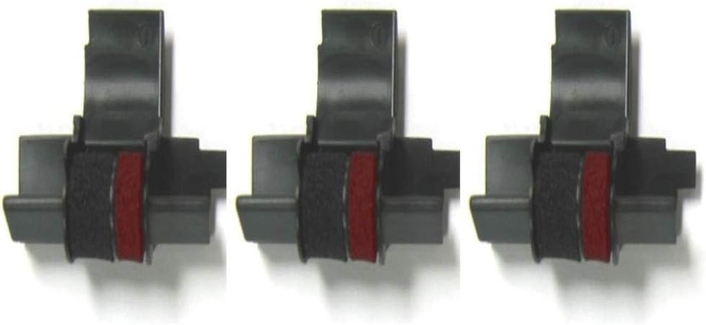 (3 Pack)  Compatible/Replacement Calculator Ink Roller Black/Red IR-4