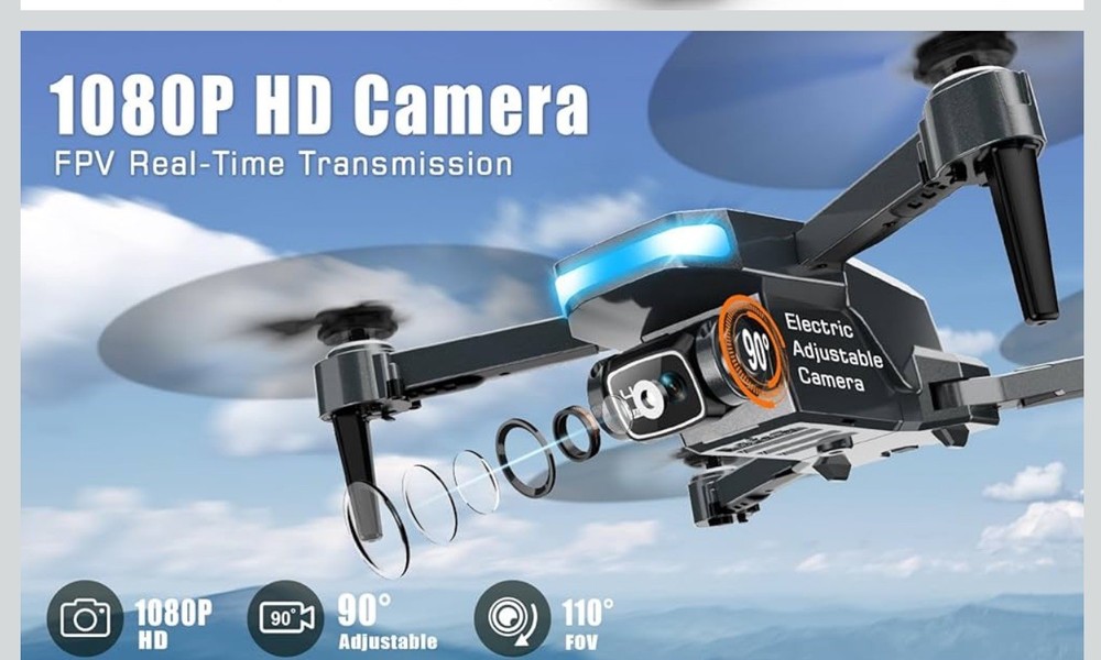 Drone with Camera 1080P FPV Foldable Drone with Stable Altitude Hold Gravity