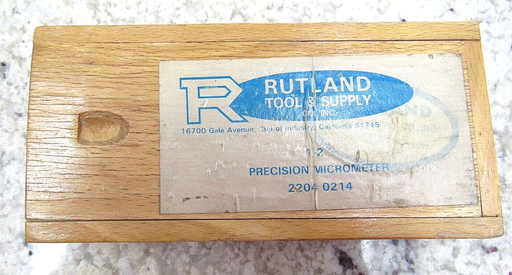 VIS Poland Outside Micrometer 1-2” w/ Case & Tools (.0001" Resolution)