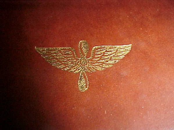 U.S. Army Air Forces identification case, full leather World War II WWII