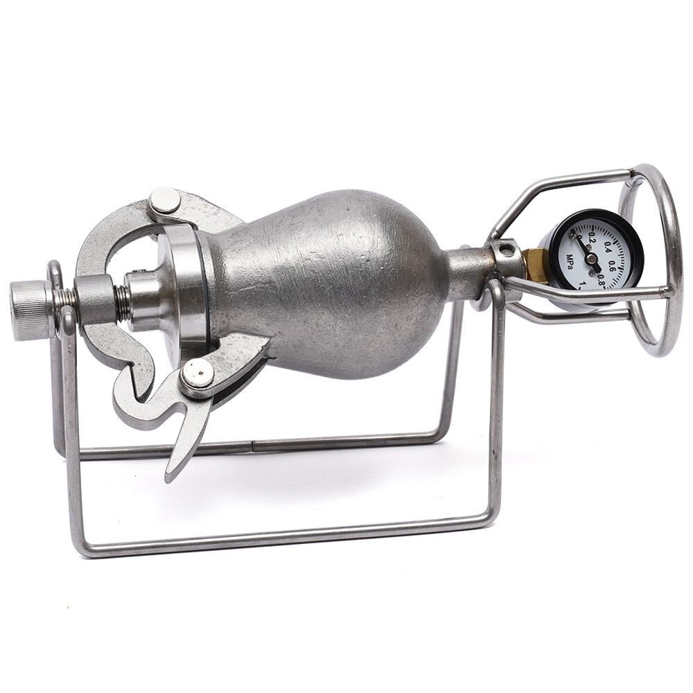 Popcorn Maker Hand-cranked Cannon Corn Popper Pop Corn Puffing Machine Stainless