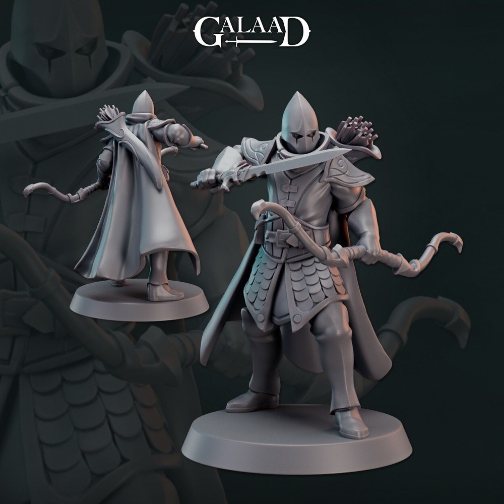 Elf Warrior 2, Galaad Miniatures, DND, Elf Ranger