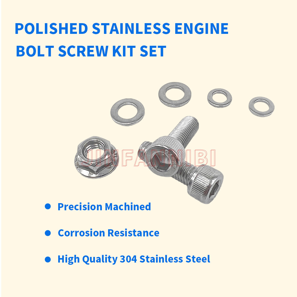 Cylinder Head Stud Nut Kit & Engine Bolts for Honda Sportrax 400 TRX400EX TRX400