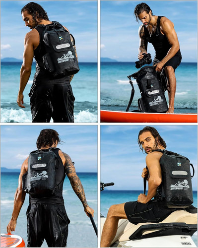 IDRYBAG Dry Bag Backpack 20L, Black