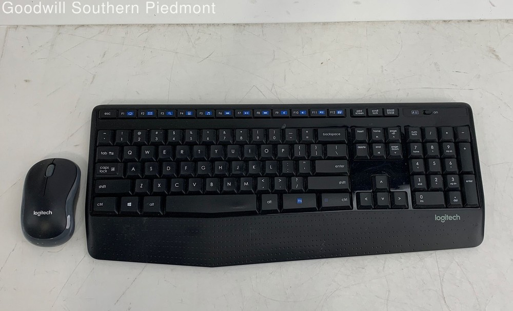 Logitech K345 Wireless Keyboard M185 Mouse Bundle with Dongle - Tested (#34RKGG)