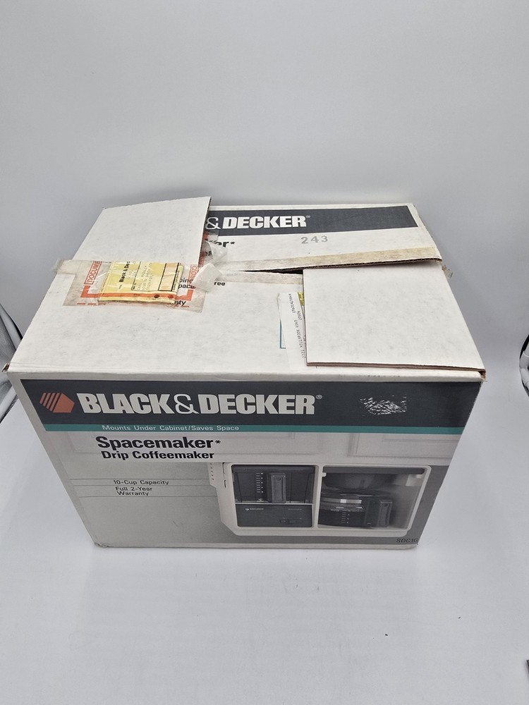 Black & Decker Space Maker Drip Coffee Maker SDC1G NEW OPEN BOX W/ BRACKETS