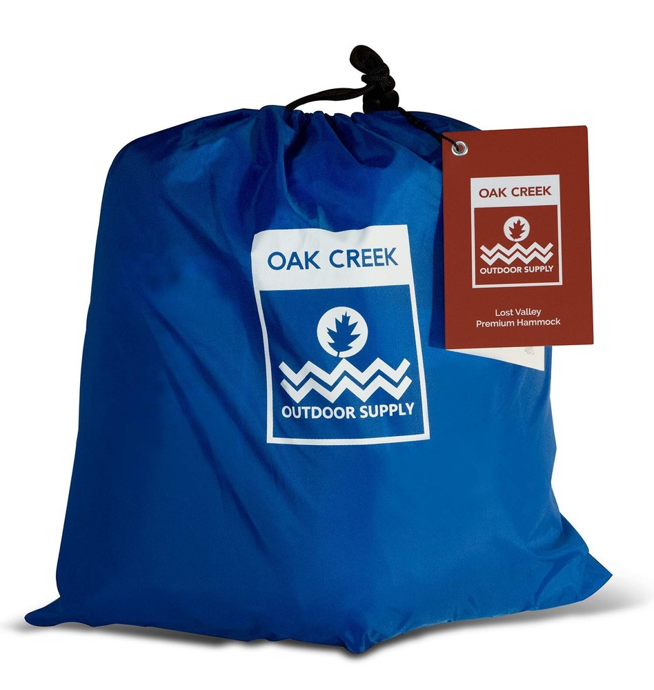 Oak Creek Lost Valley Camping Hammock. Bundle Includes Single, Blue and Gray