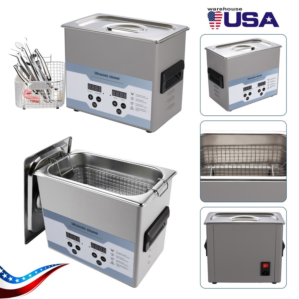 3.2L Ultrasonic Cleaner with Timer Heating Machine Digital Sonic Cleaner