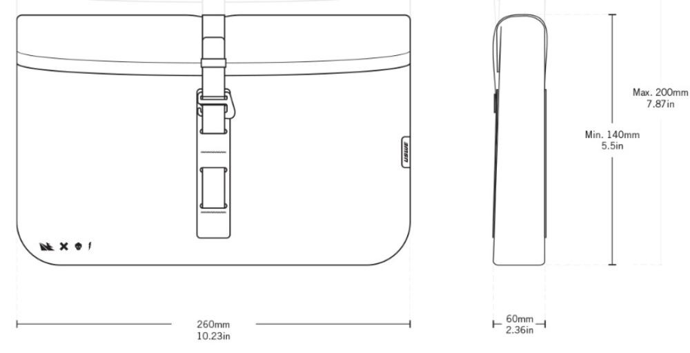 USWE Handlebar Accessory Bag Black