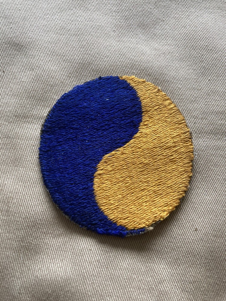 Rare Reversed Pattern Color Error Borderless 29th Inf. Div. Theater Made