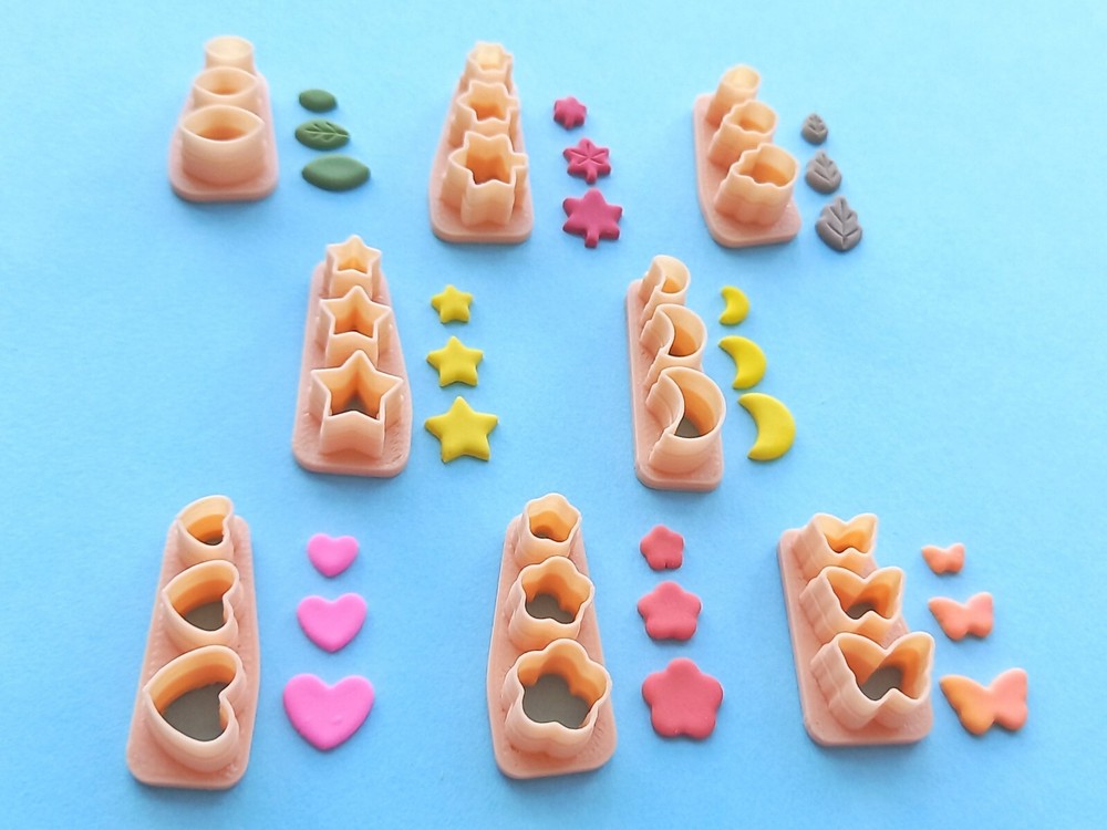 Micro Mini Polymer Clay Cutter Set | Unique Maxi Mini Clay Cutters | Clay Tools